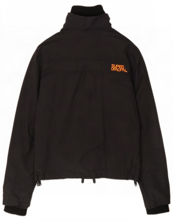 Superdry Veste de pluie graphique pour hommes UK 38 Medium Black Nylon