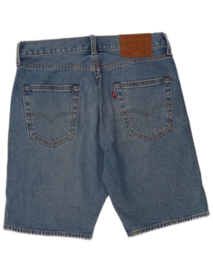 LEVI'S Short en Jean 501 W30 Homme Bleu Moyen Coton