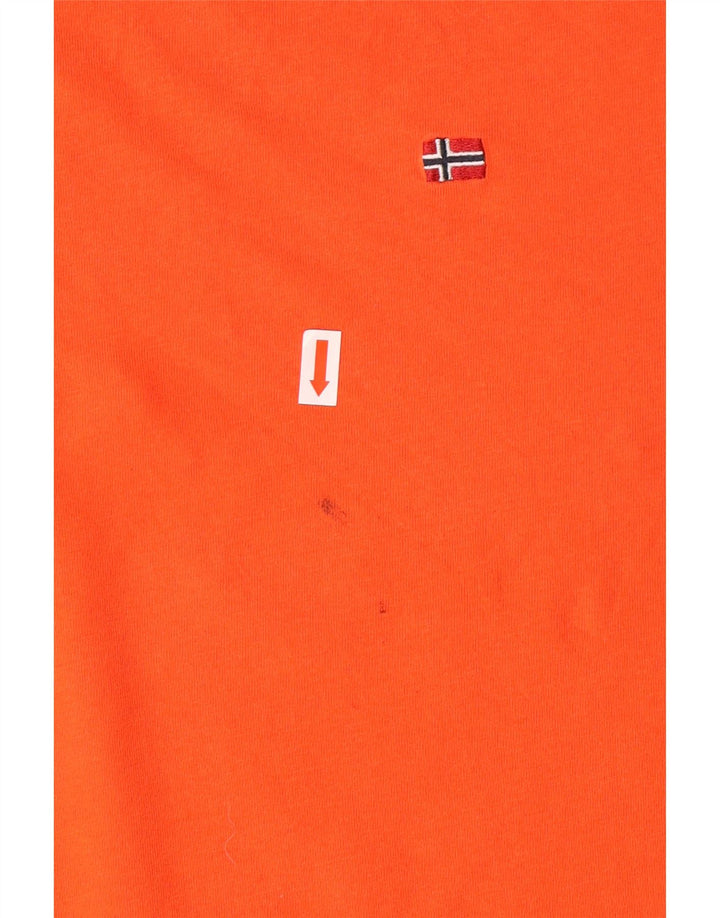 NAPAPIJRI T-Shirt Homme Haut Large Orange Coton