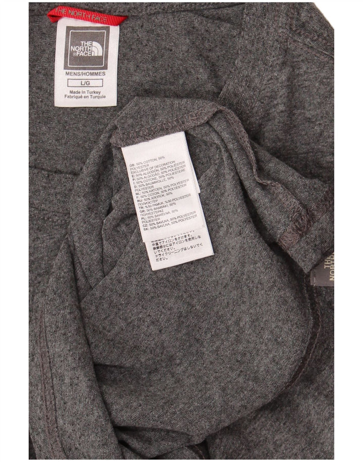 The North Face T-shirt graphique pour hommes, grand coton moucheté gris