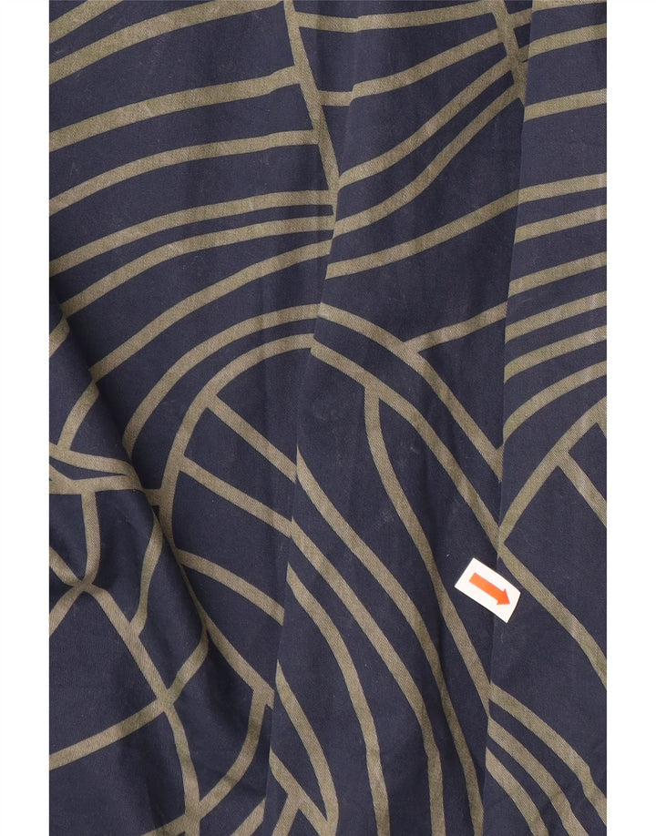 COS Robe Asymétrique Femme EU 42 Grand Bleu Marine Géométrique Coton