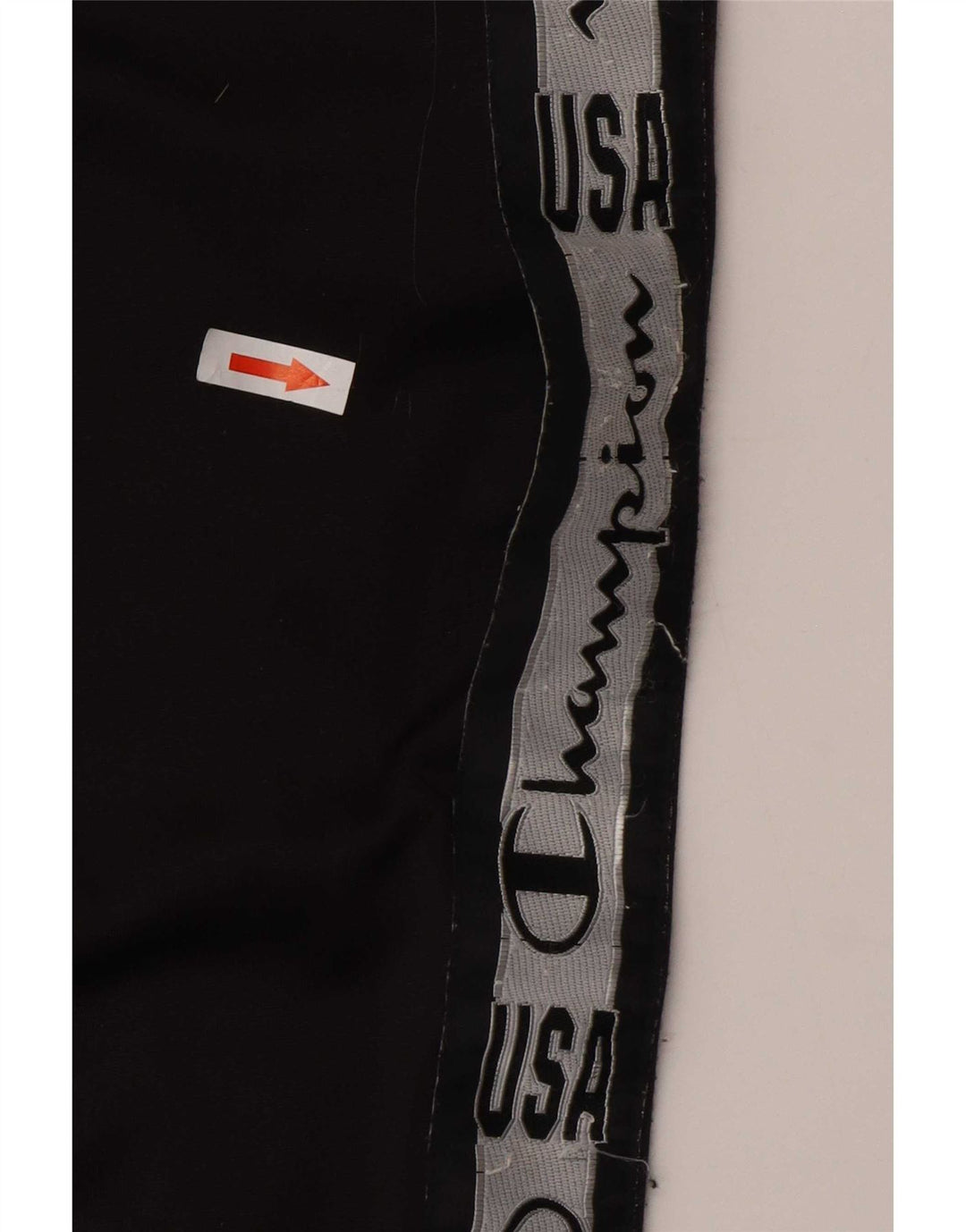 Champion Pantalon de Survêtement Graphique Homme Large Noir Colorblock Polyester