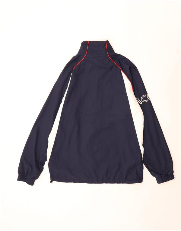Lacoste Hommes Survêtement Top Veste Taille 3 Petit Bleu Marine Colorblock