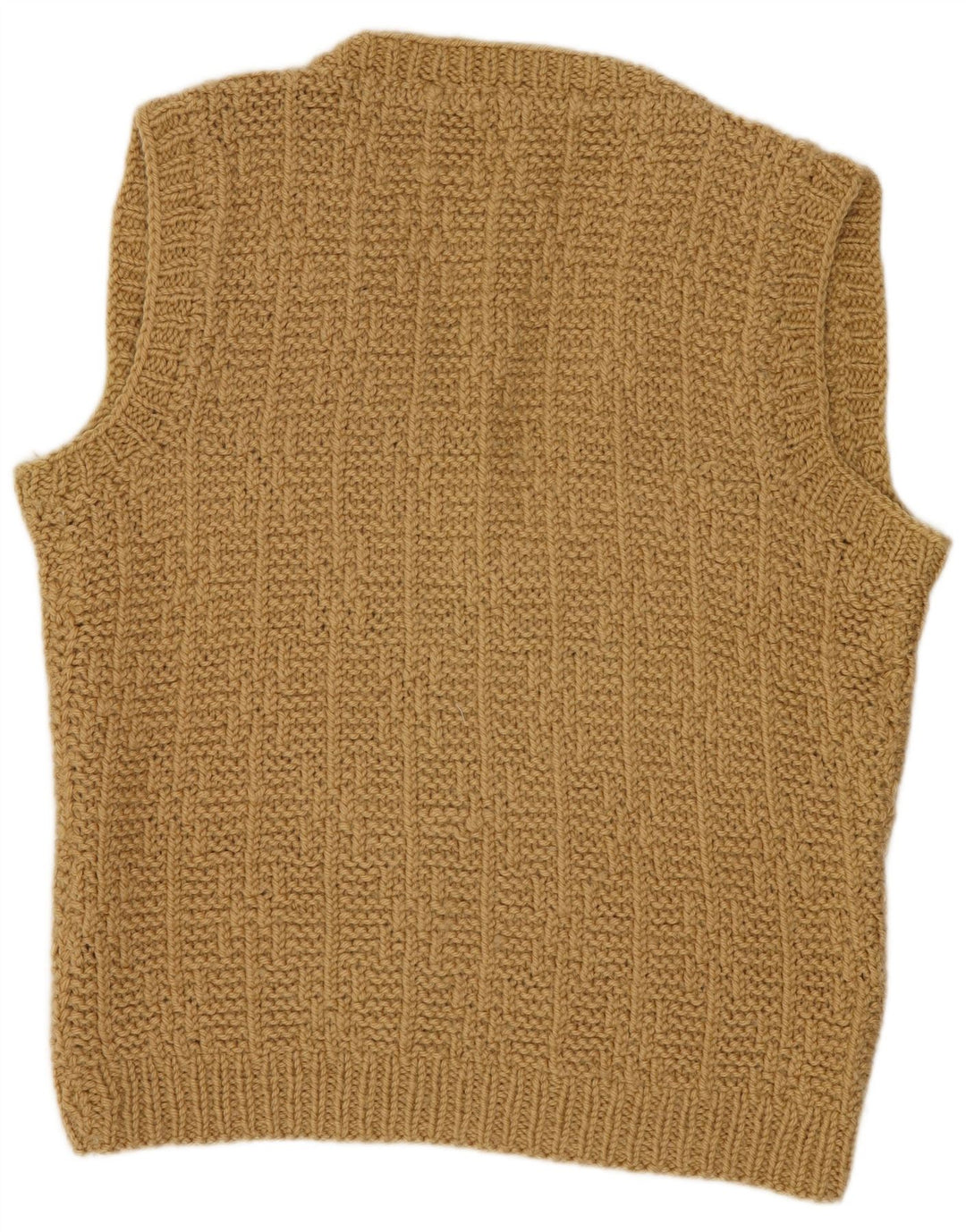 vintage Mens Vest Débardeur Grand Jaune