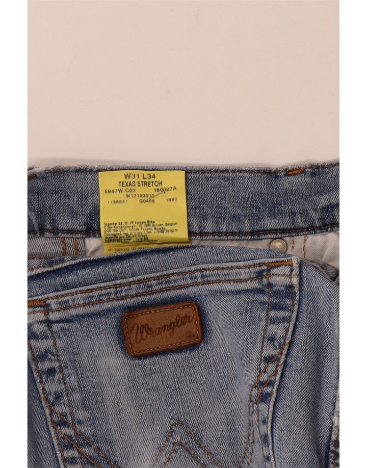 Wrangler Jean Droit Texas Stretch Homme W31 L30 Bleu Coton