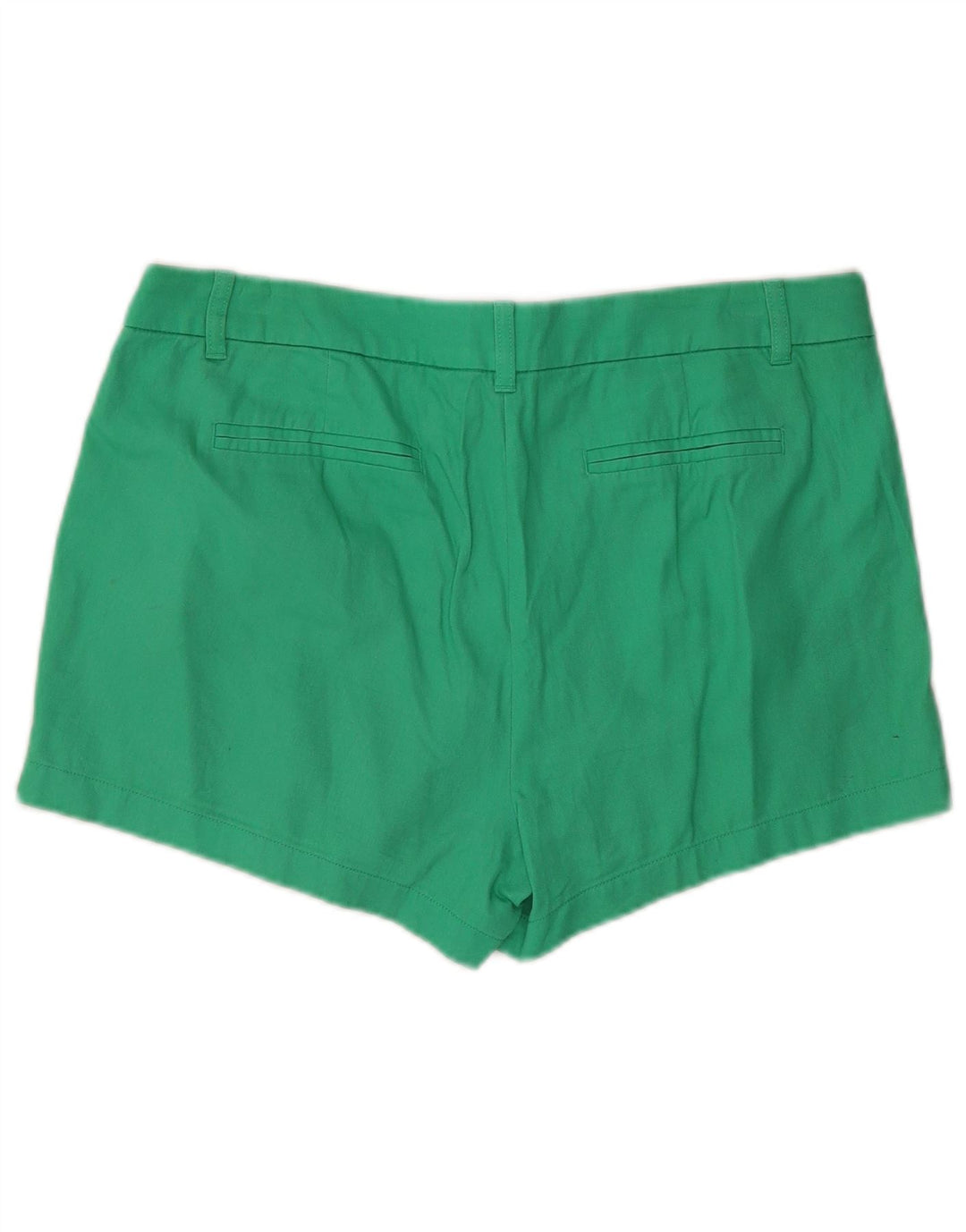 J. CREW Short Chino Femme US 14 XL W36 Coton Vert