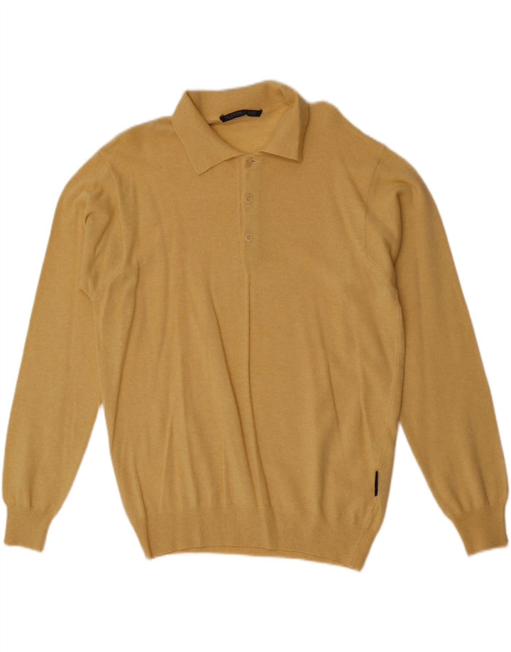Valentino Pull Col Polo Homme Jaune Moyen