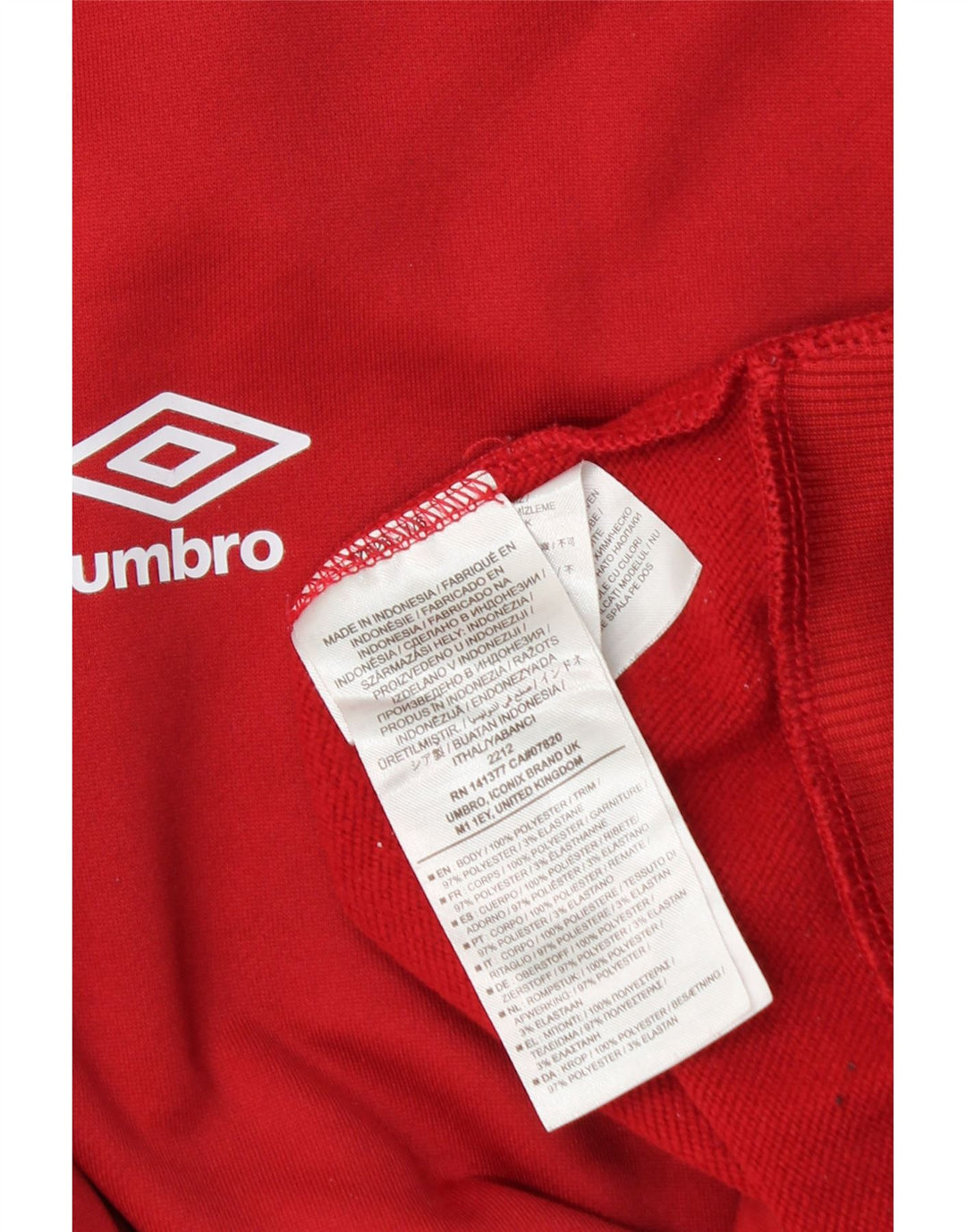 Umbro Sweat-Shirt Graphique Garçon 13-14 ans Rouge Polyester