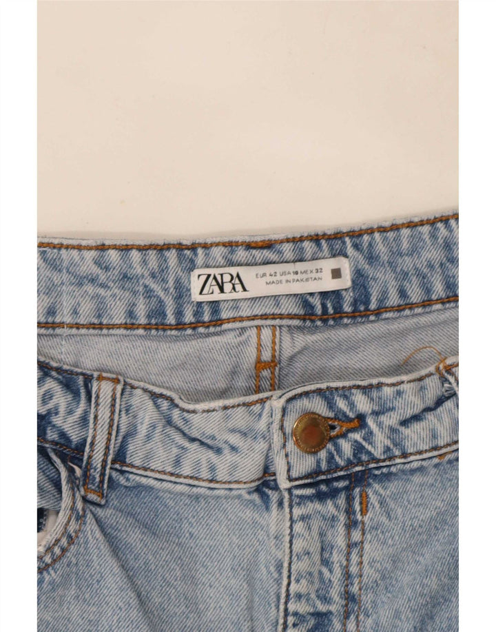 Zara Jean droit pour femme EU 42 Large W32 L27 Bleu