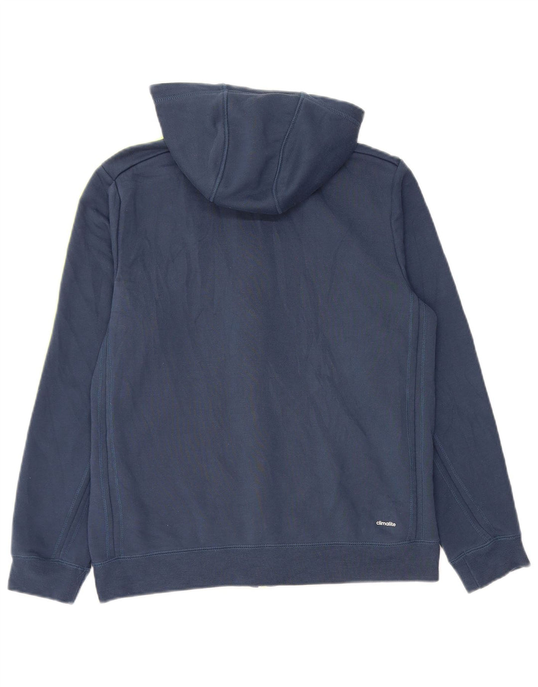ADIDAS Pull à capuche zippé Climalite pour garçon 13-14 ans Bleu marine Polyester