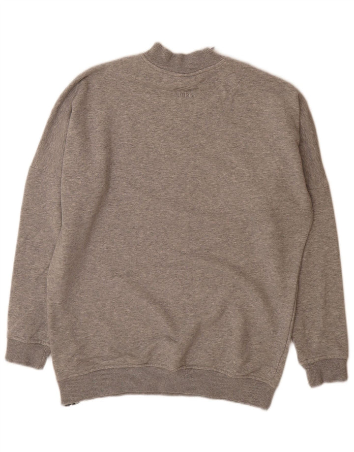 Umbro Sweatshirt Graphic Sweatshirt Jumper Small Homme Gris Colorblock