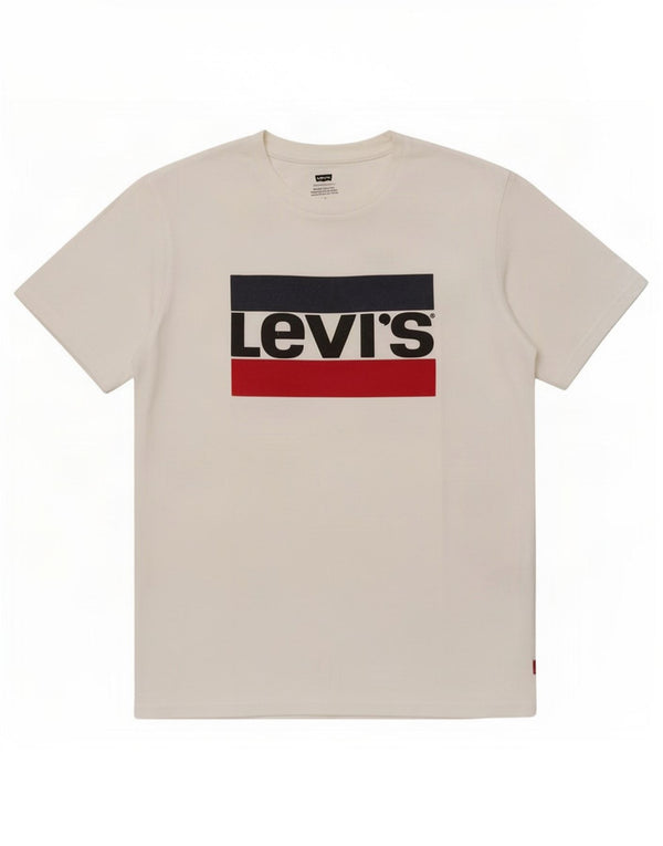 Levi's Mens Graphic T-Shirt Top Medium White Cotton