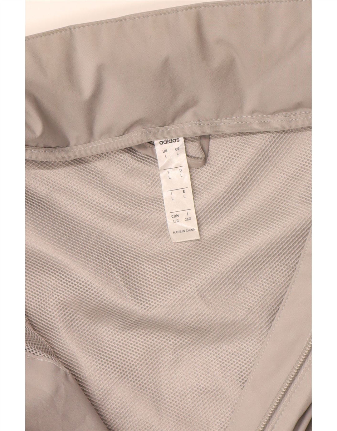 Adidas Veste de pluie pour homme UK 40 Large Gris Polyester