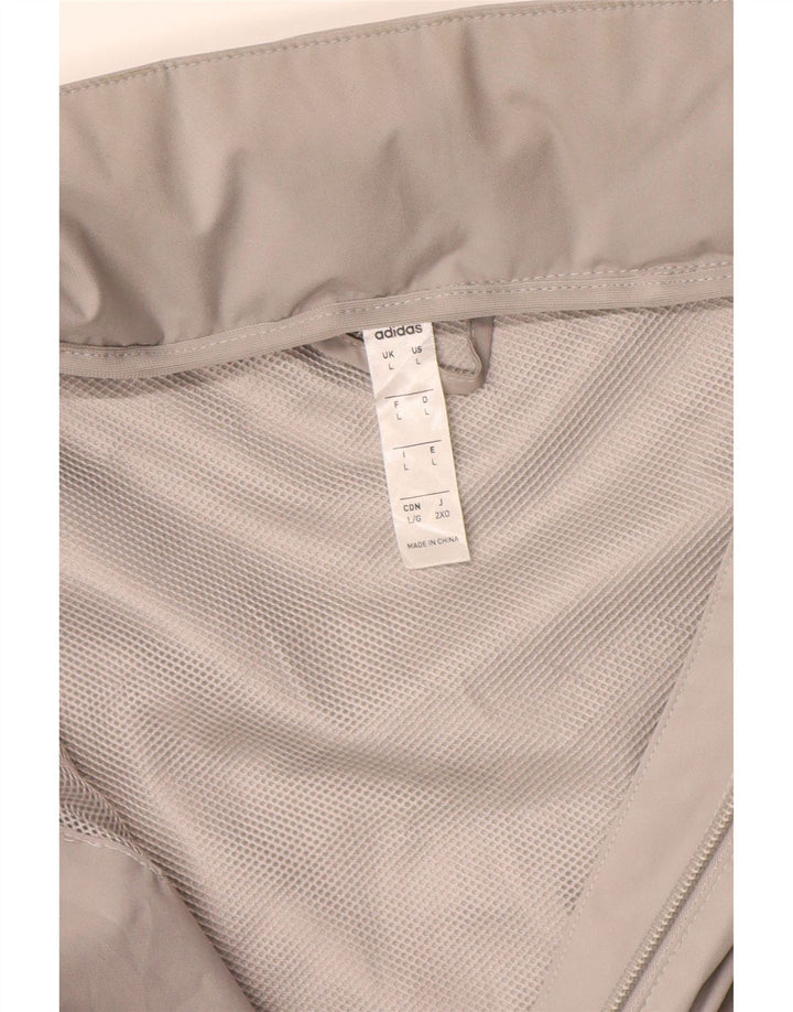 Adidas Veste de pluie pour homme UK 40 Large Gris Polyester