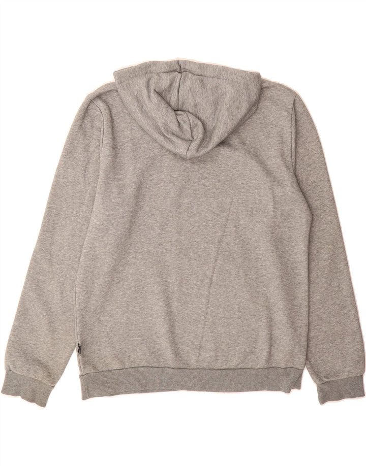 PUMA Mens Graphic Hoodie Jumper Medium Grey Vintage Puma and Second-Hand Puma from Messina Hembry 