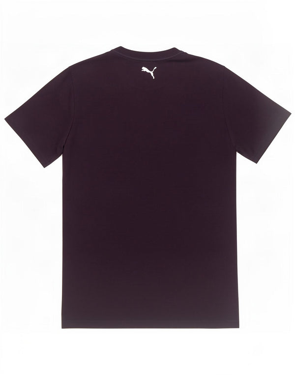 Puma T-Shirt Graphique Homme Bleu Marine Moyen Coton
