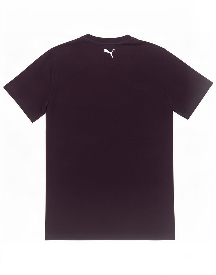 Puma T-Shirt Graphique Homme Bleu Marine Moyen Coton
