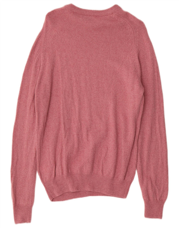 Trussardi Pull Col Ras Du Cou Laine Rose Moyen |