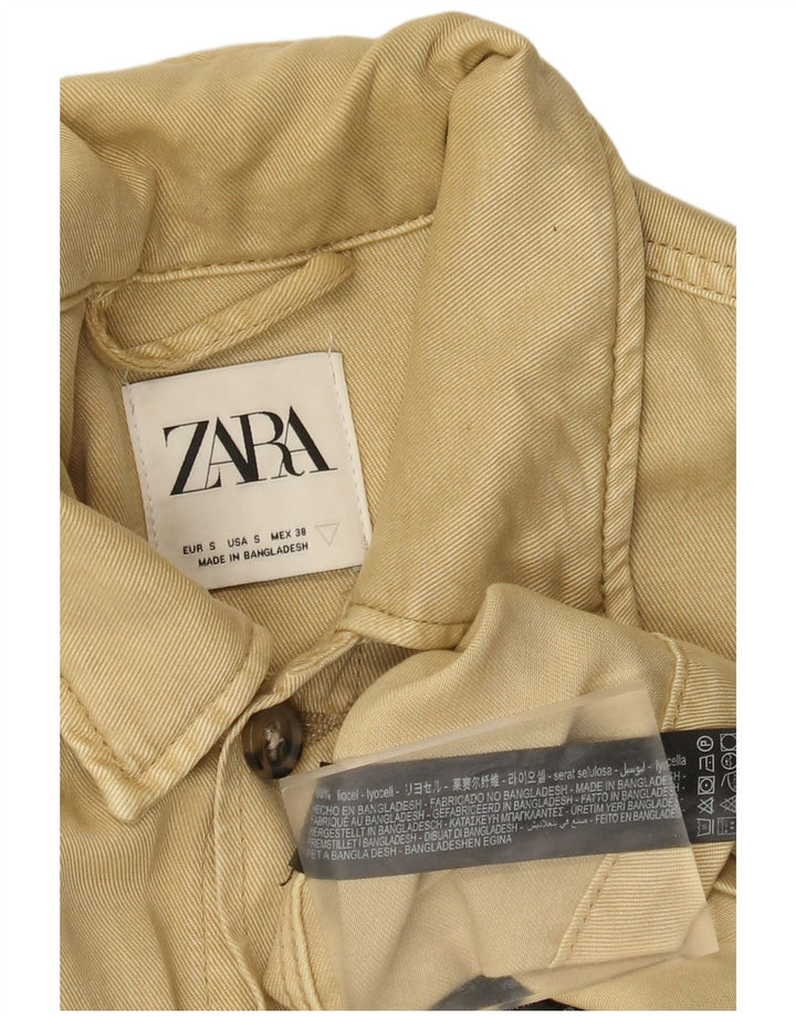 Zara Veste utilitaire pour homme UK 36 Petit Lyocell Beige