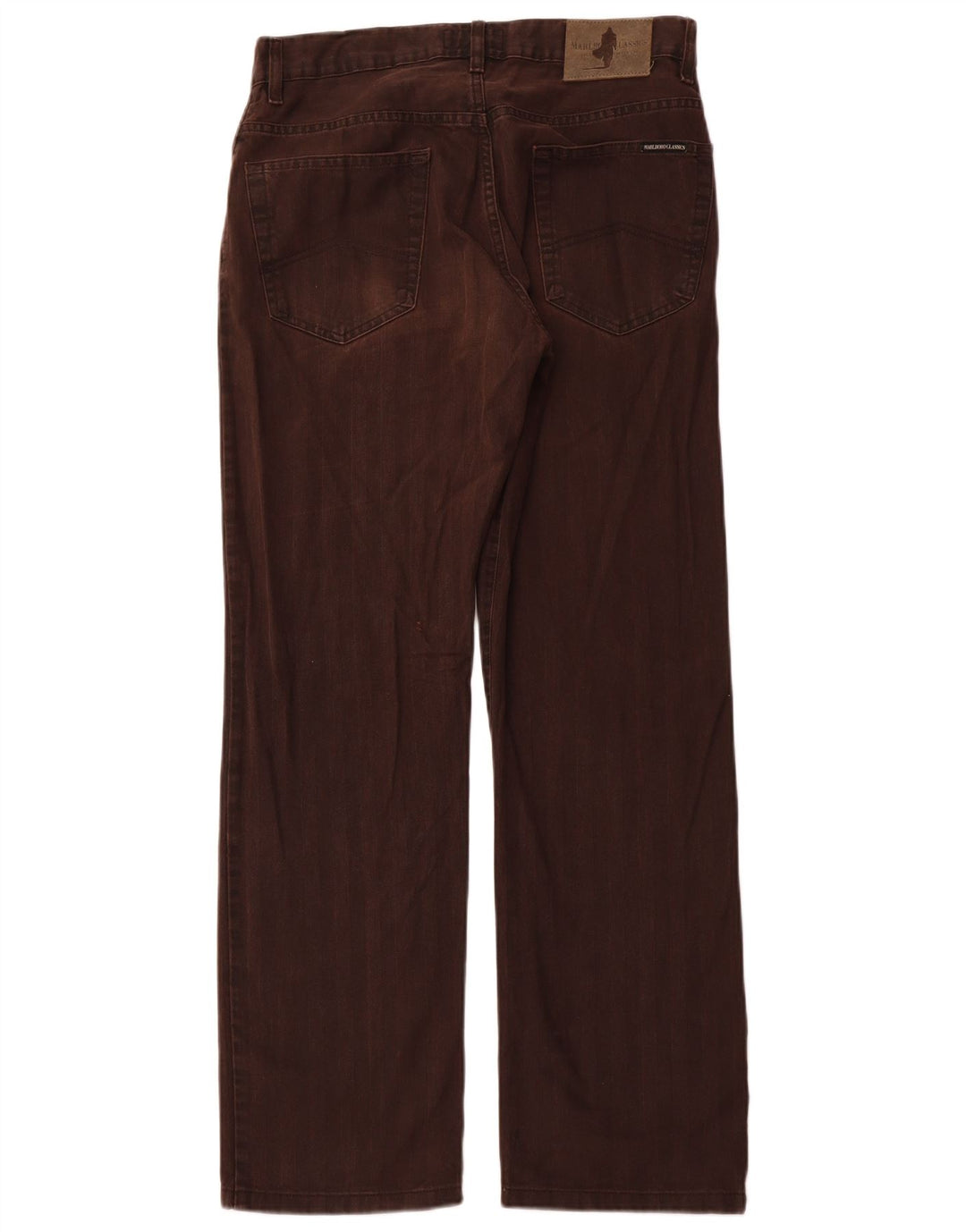 Marlboro Classics Pantalon décontracté droit pour homme W32 L31 Marron