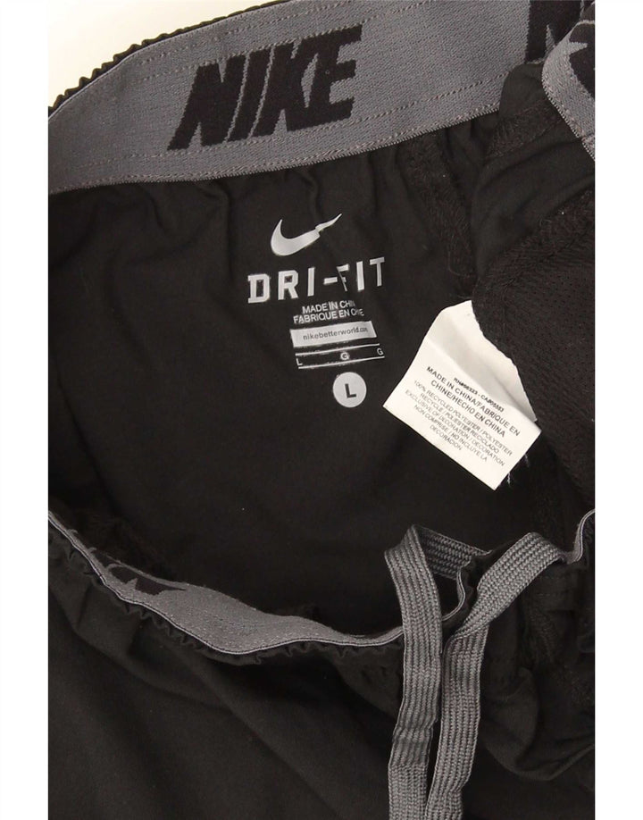 Nike Pantalon de survêtement Dri Fit pour homme Taille L Noir Polyester