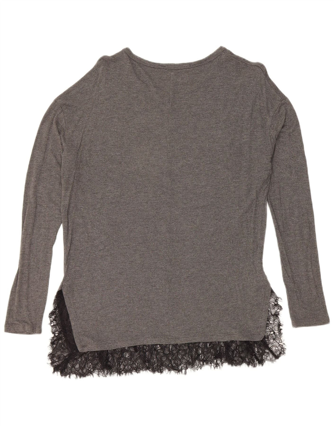 Zara Chemisier à manches longues pour femme UK 44 Gris moyen