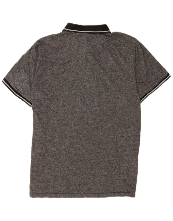 Pierre Cardin Polo à manches courtes pour homme, coupe régulière, XL, gris moucheté