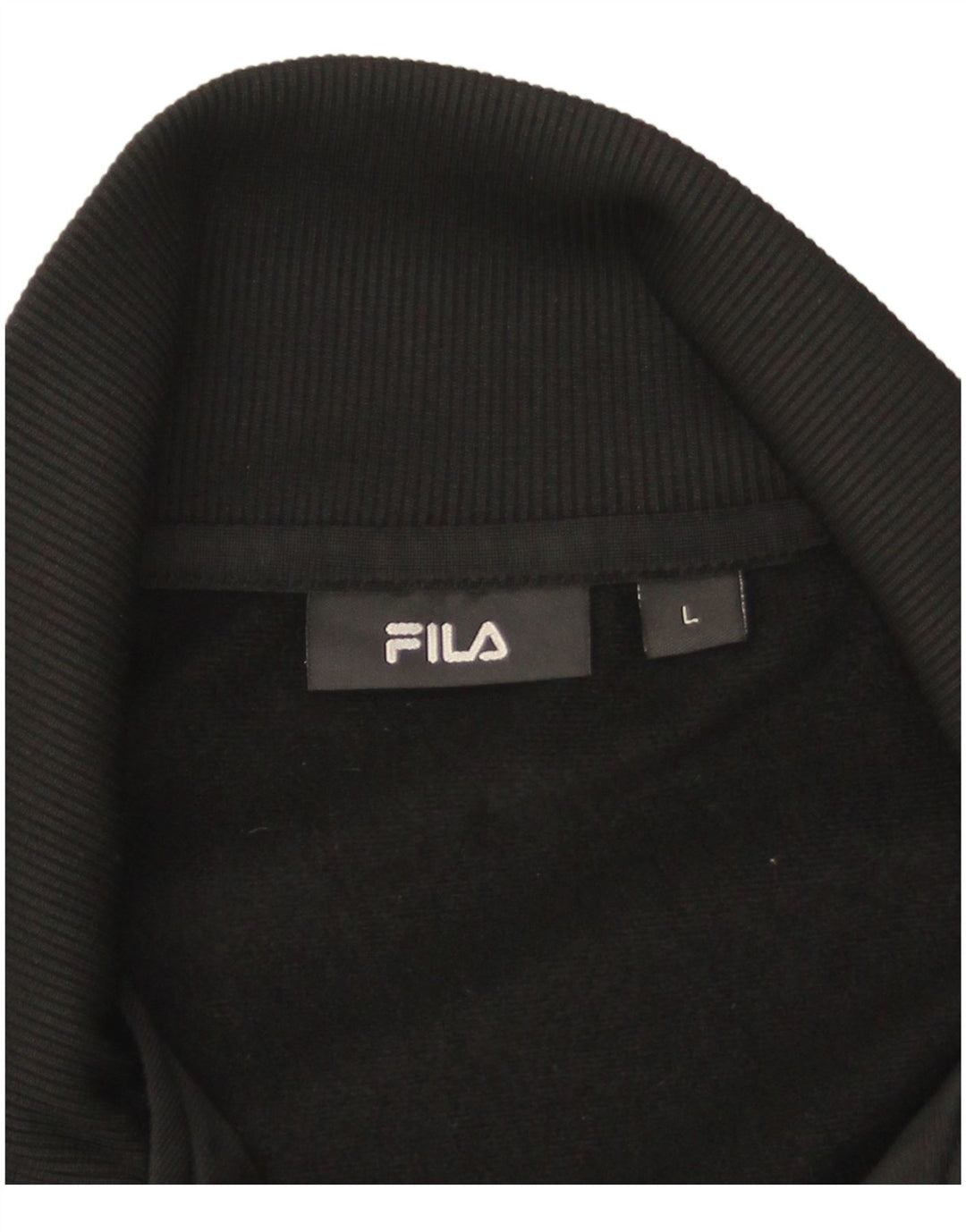 Fila Veste de survêtement pour homme Large Noir Colorblock Polyester