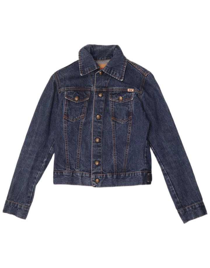 Zu Elements Veste en jean courte pour femme IT 40 Petit Bleu Coton