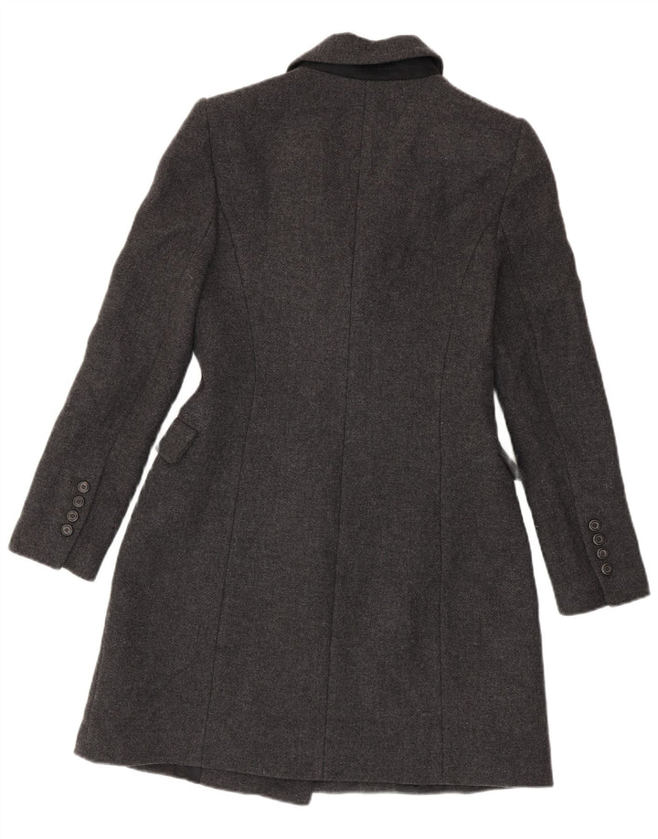 ZARA Manteau croisé pour femme UK 12 Gris moyen