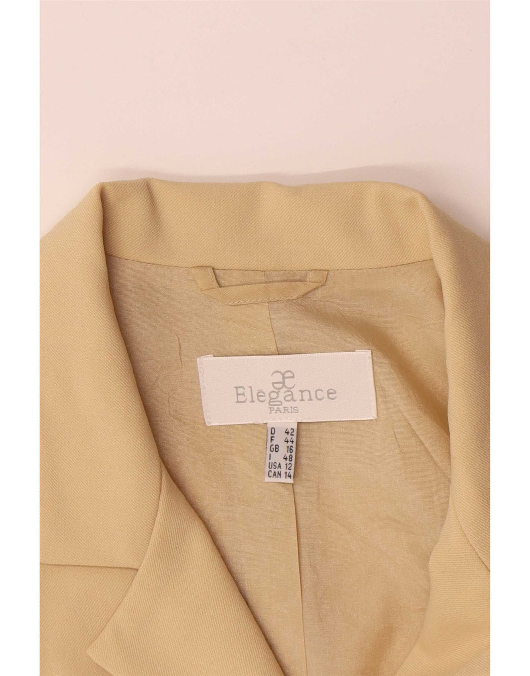Veste blazer Elegance pour femme UK 16 Large Beige