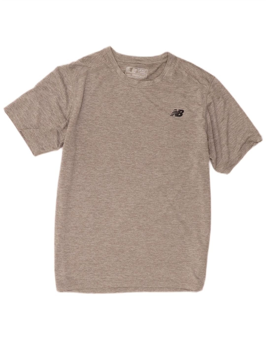 New Balance T-Shirt Homme Gris Moyen Polyester