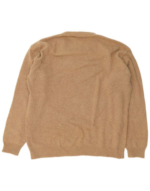 Marlboro Classics Pull col rond pour homme en laine marron 2XL