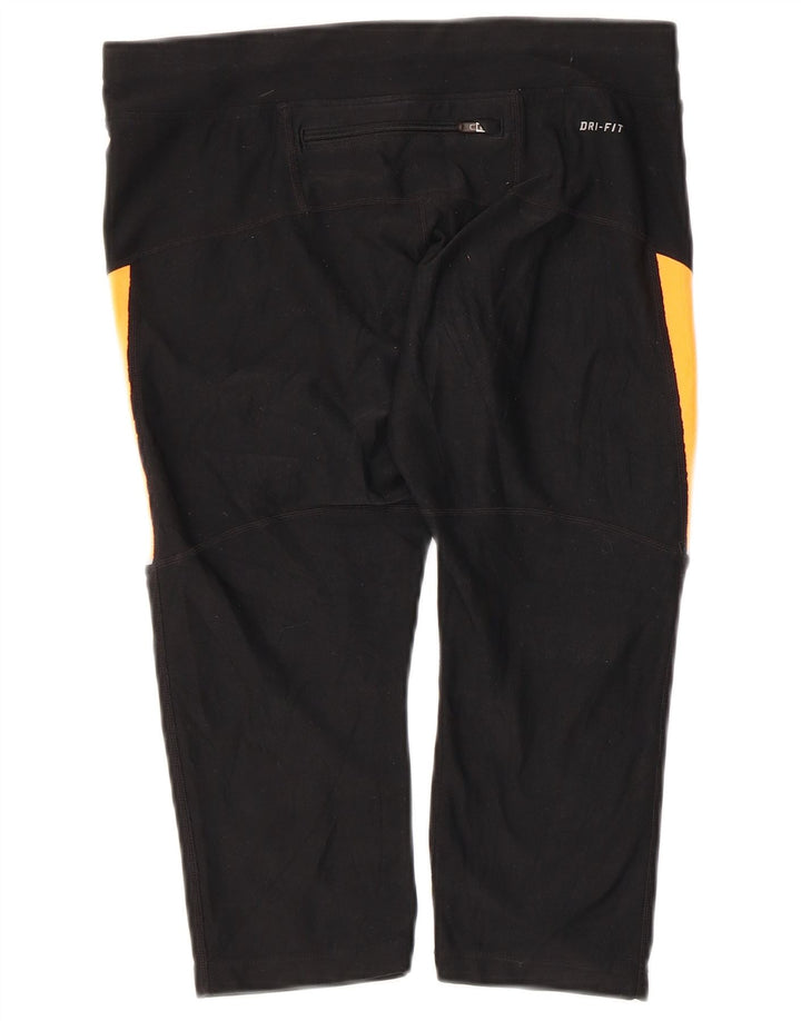 NIKE Legging Capri Dri Fit pour femme UK 14 Noir moyen Colourblock