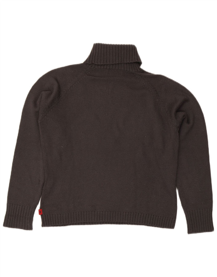 Kappa Pull col roulé pour femme UK 16 Large Gris Acrylique