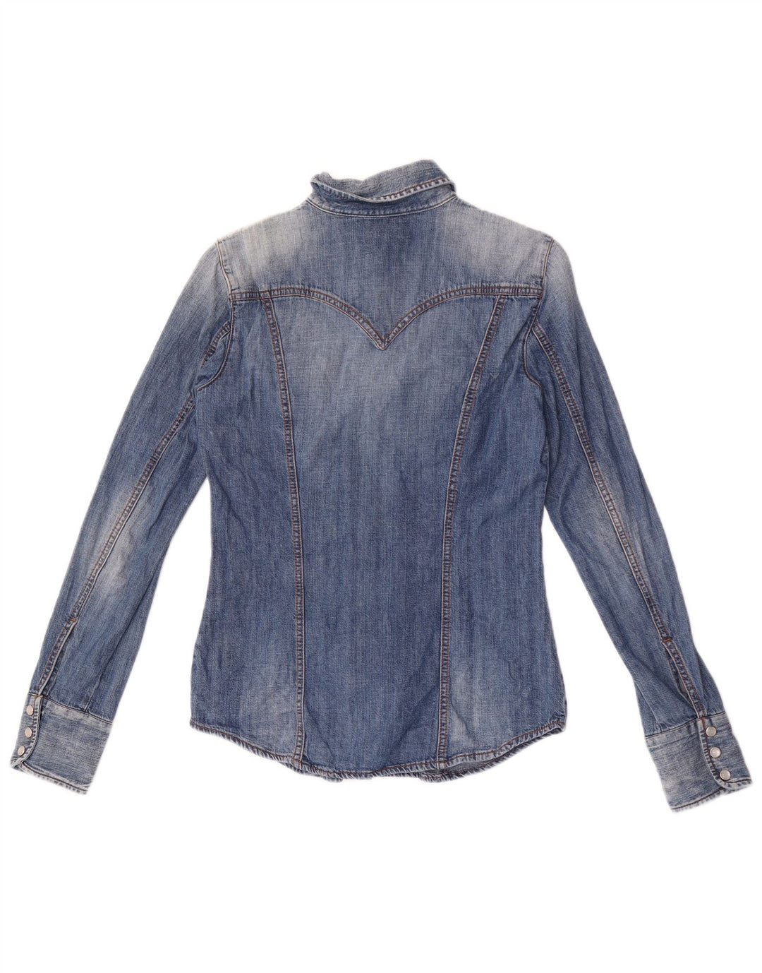 Gas Chemise en jean pour femme UK 12 Bleu moyen Coton