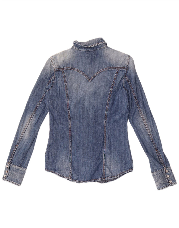 Gas Chemise en jean pour femme UK 12 Bleu moyen Coton