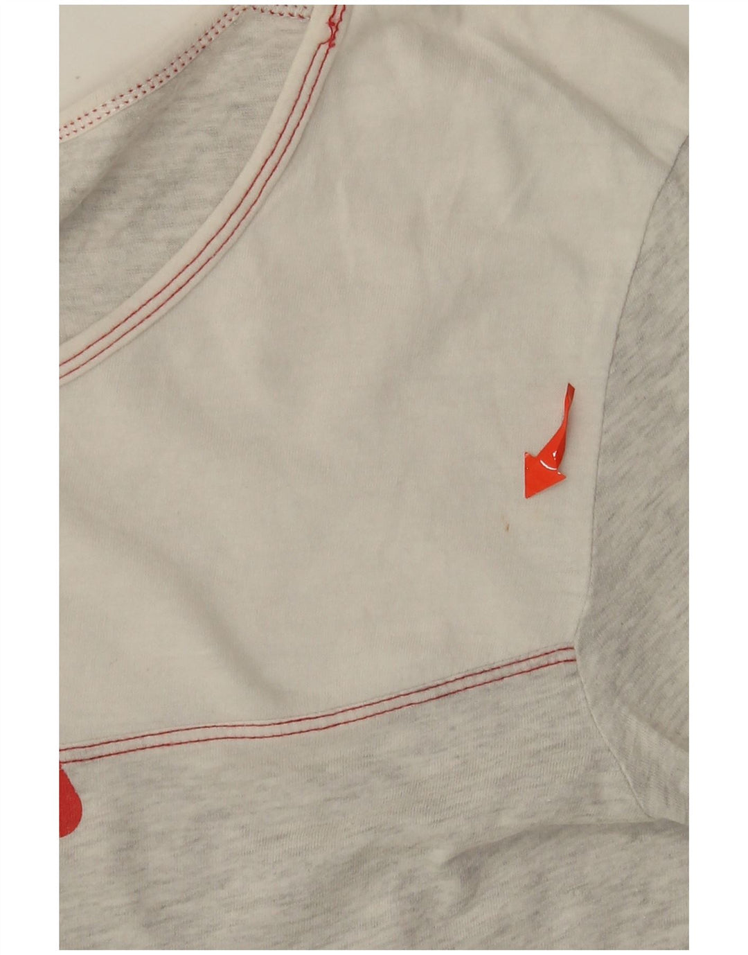 FILA Haut graphique à manches longues pour femme UK 12 Gris moyen moucheté