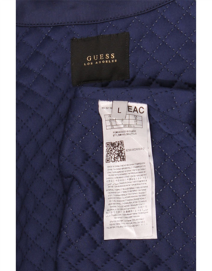 GUESS Parka surdimensionnée à capuche pour femme UK 12 Bleu marine moyen