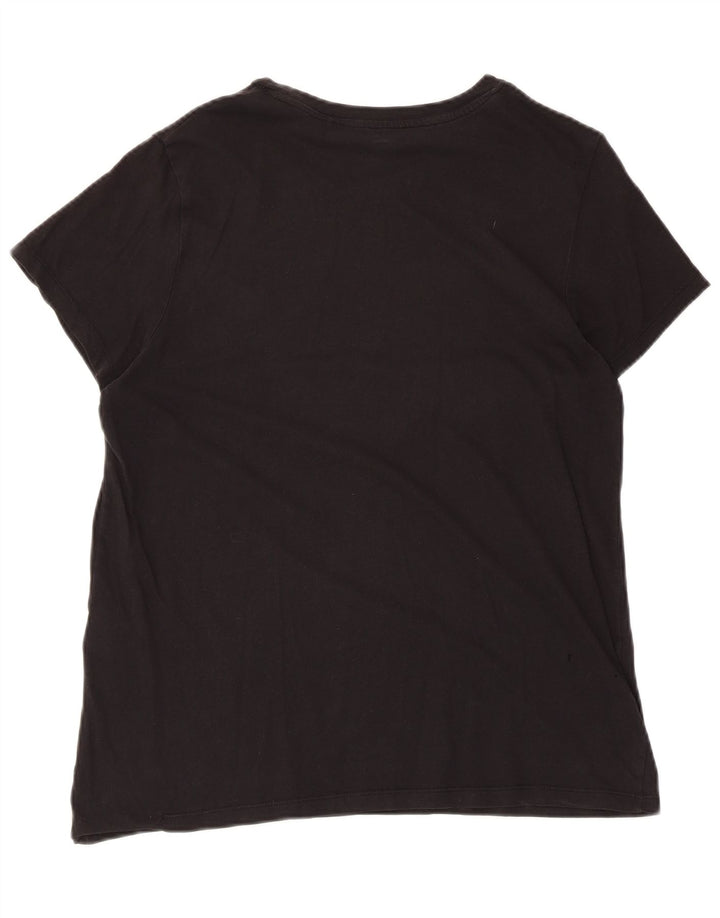 Levi's T-Shirt Graphique Femme UK 14 Large Noir