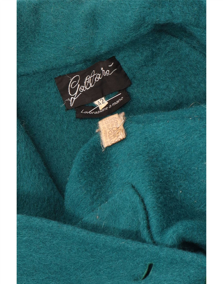 Gallara Manteau surdimensionné pour femme IT 42 laine d'alpaga turquoise moyen