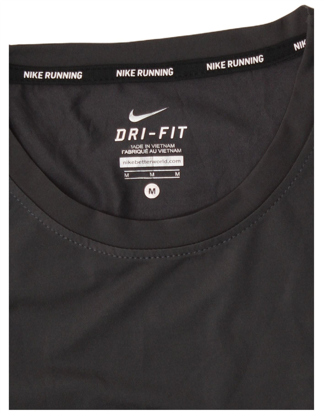 Nike T-Shirt Dri Fit Homme Gris Moyen