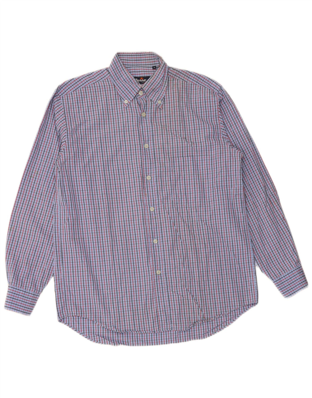 ELLESSE Chemise Homme Bleu Moyen Carreaux Coton