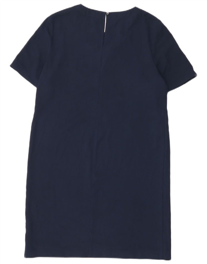 Marks & Spencer Robe droite régulière pour femme UK 12 Bleu marine moyen Polyester