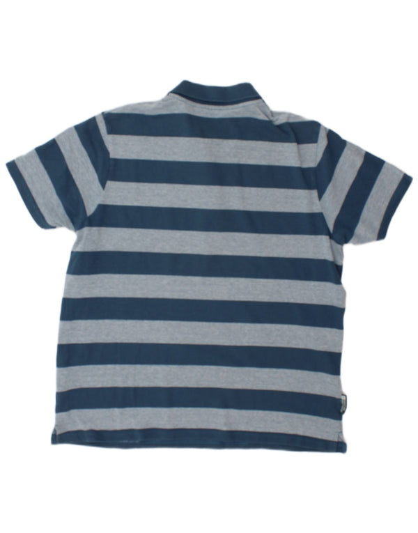Mountain Warehouse Polo Homme XL Bleu Rayé Coton