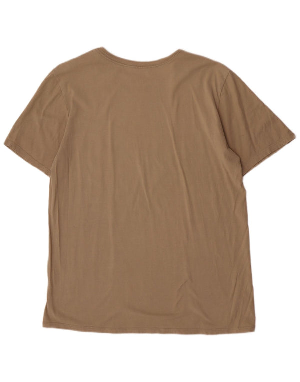 Nike T-shirt graphique coupe athlétique pour hommes, grand coton beige