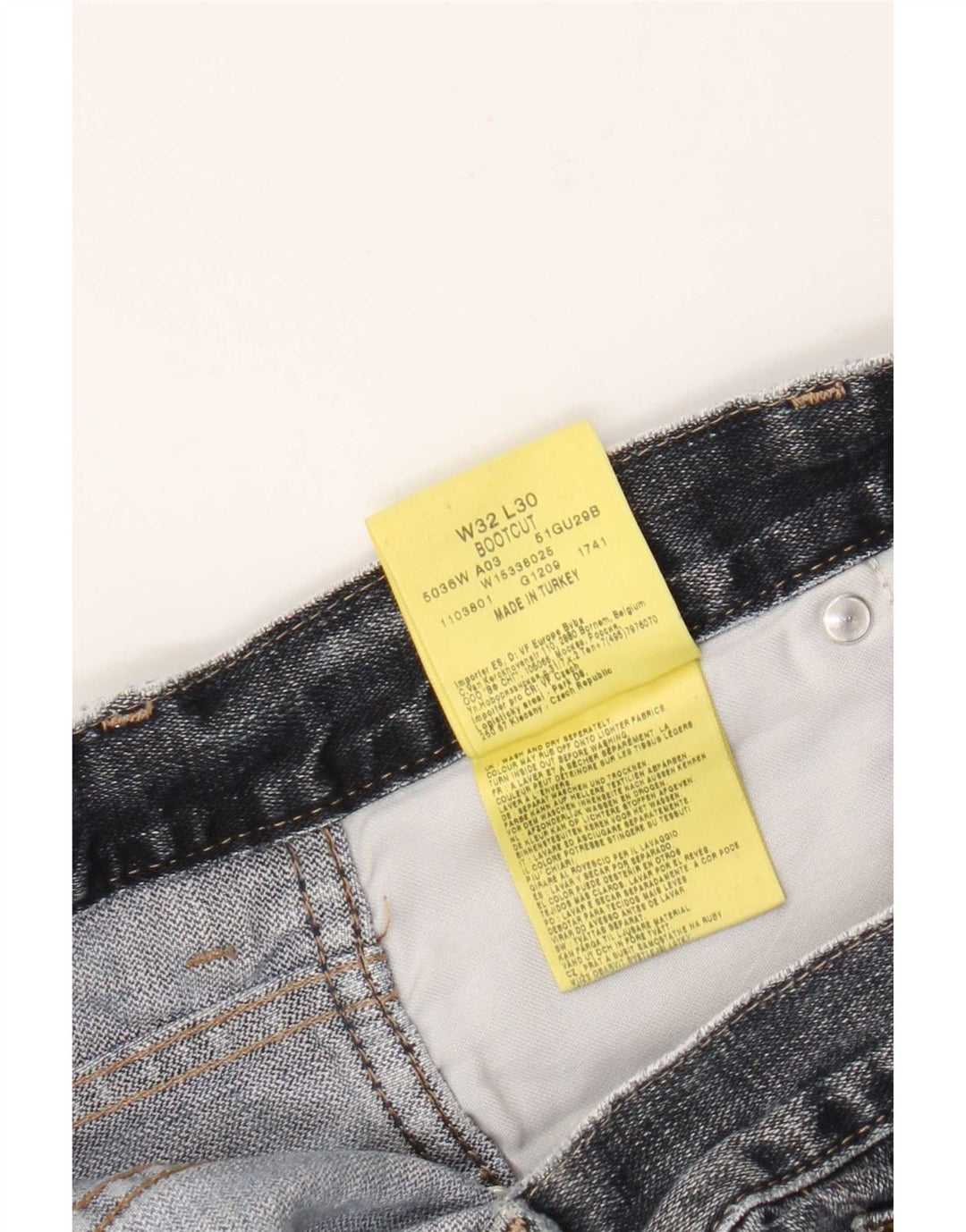 Wrangler Jean Bootcut Homme W32 L27 Bleu Coton