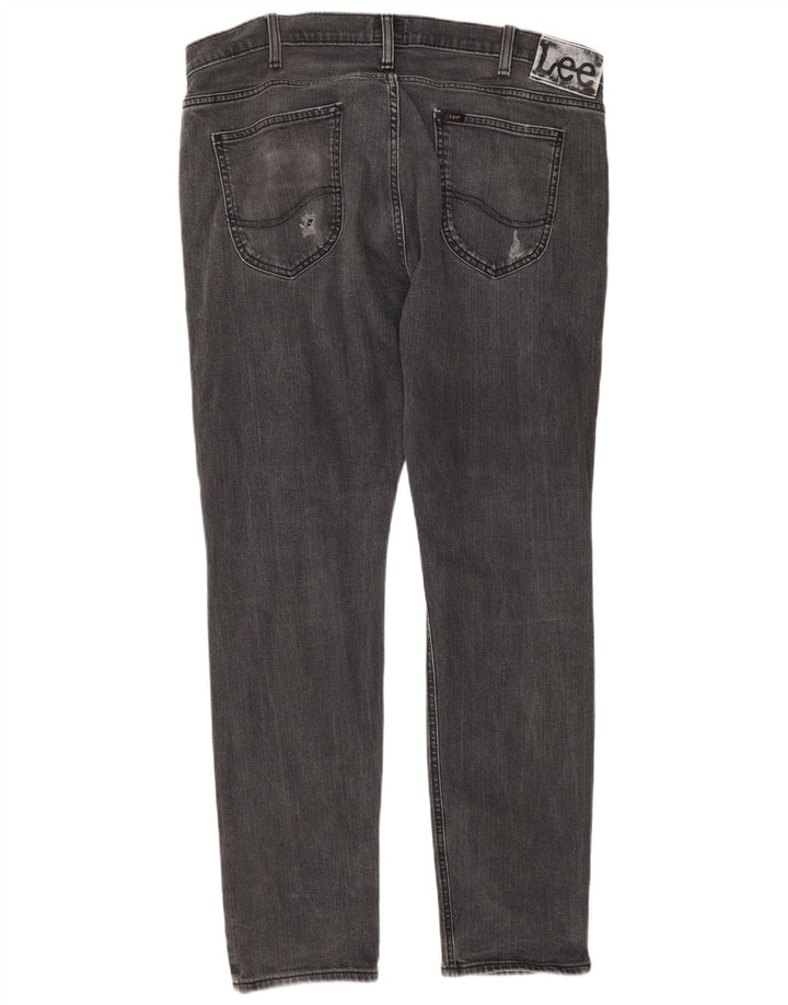 Lee Jean slim Luke en détresse W36 L32 pour homme en coton gris