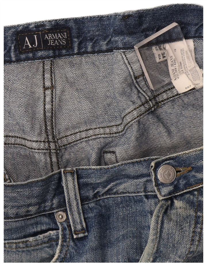 Armani Jean droit homme W36 L34 bleu coton