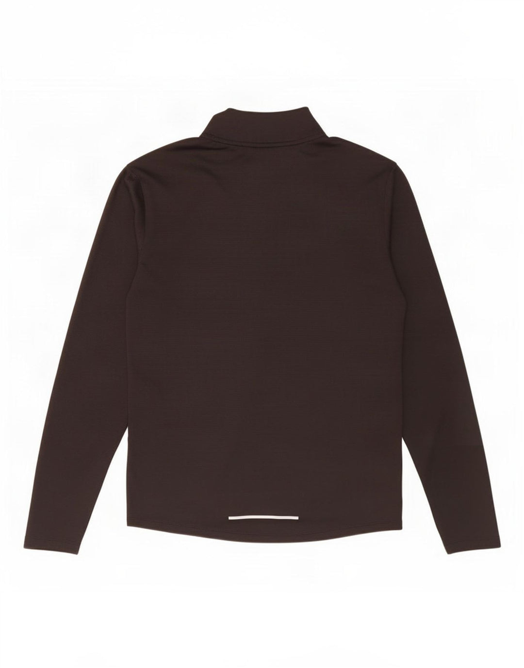 Nike Hommes Dri Fit Zip Neck Top Manches Longues Noir Moyen Polyester